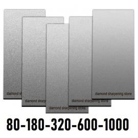 Алмазные бруски 80-180-320-600-1000 на резине 